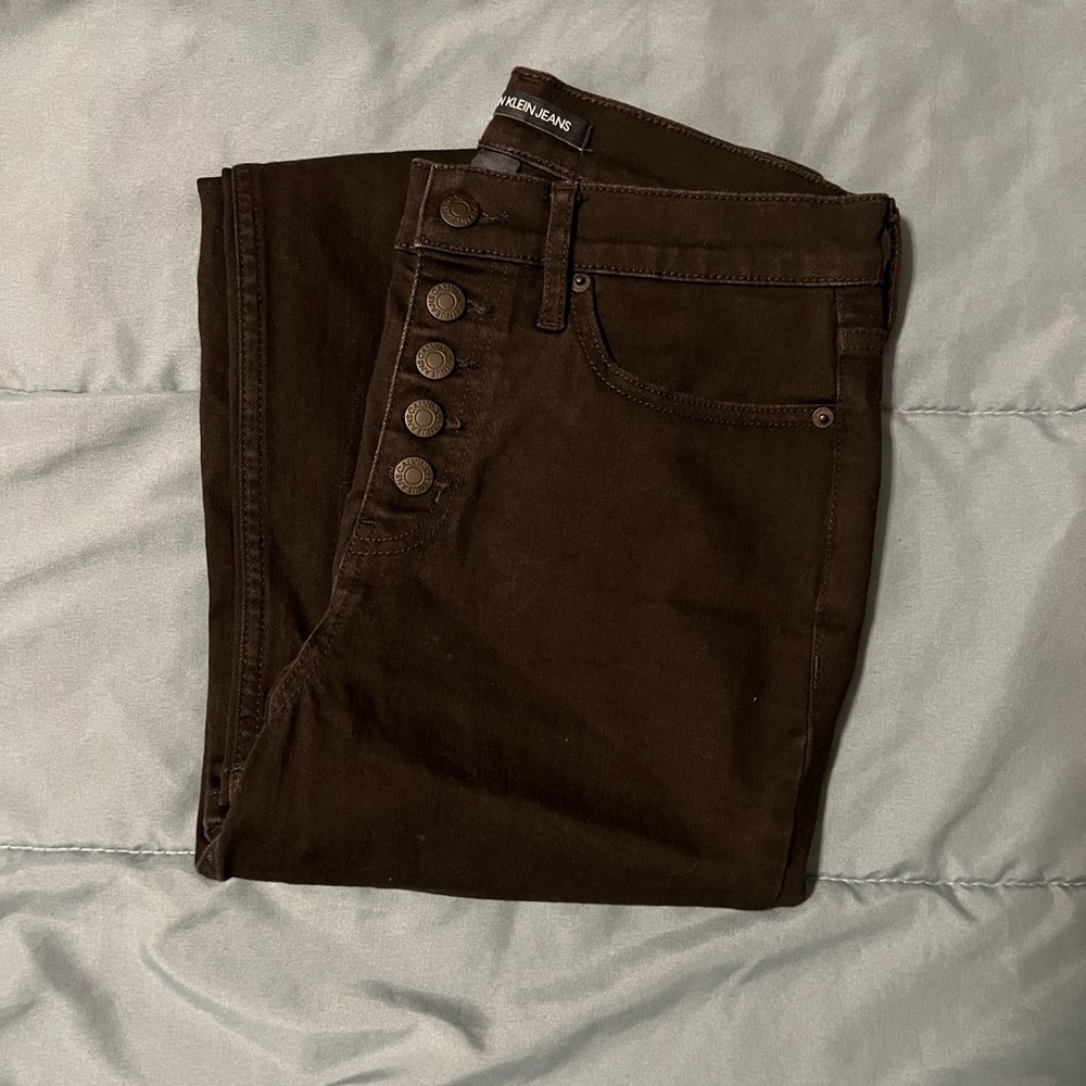 Calvin Klein women’s black cropped Jeans